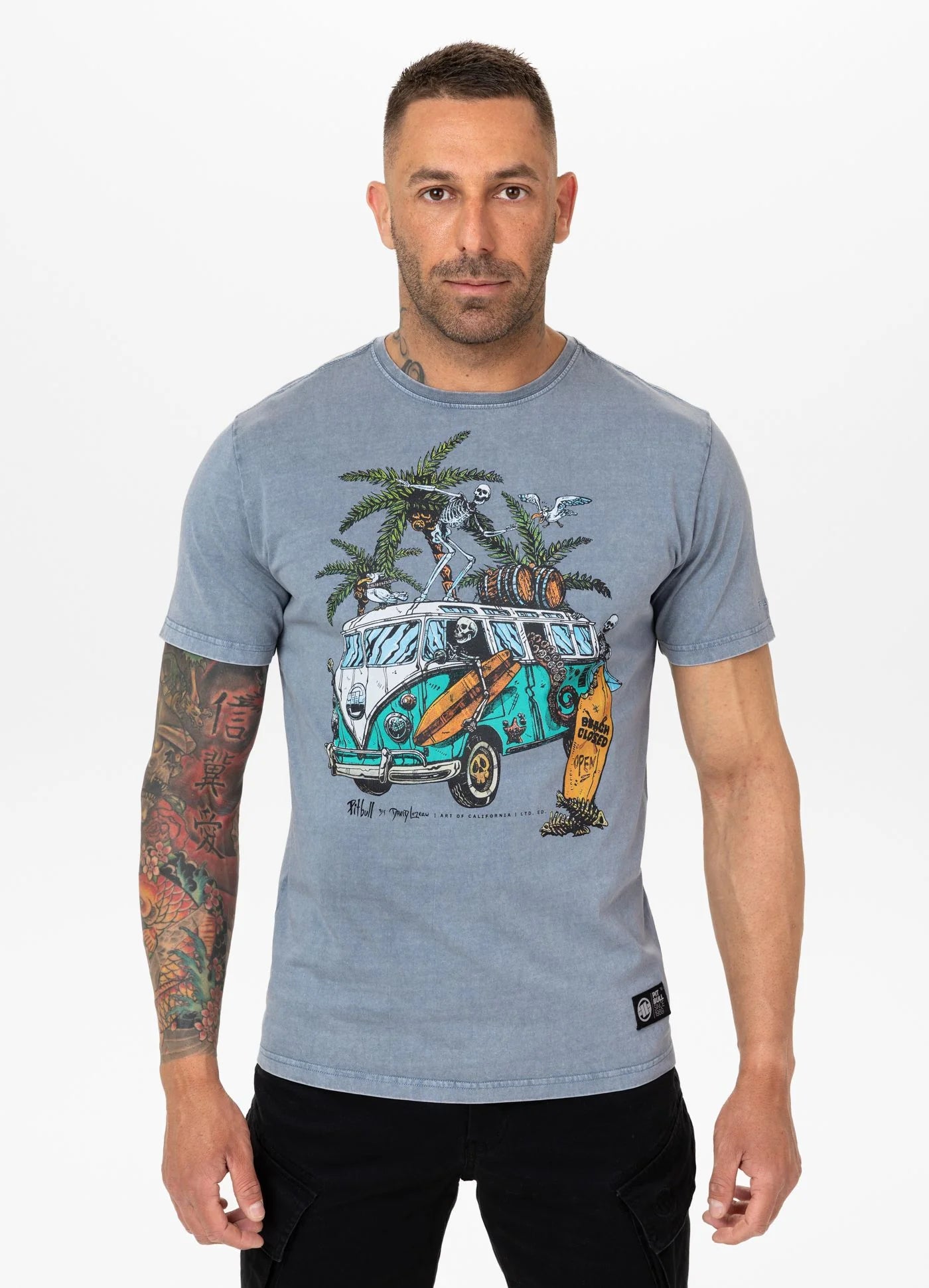 Koszulka męska Denim Washed OPEN BEACH
