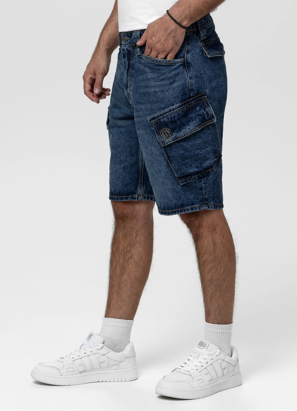 Szorty Jeansowe bojówki Navy Wash STRANDWAY