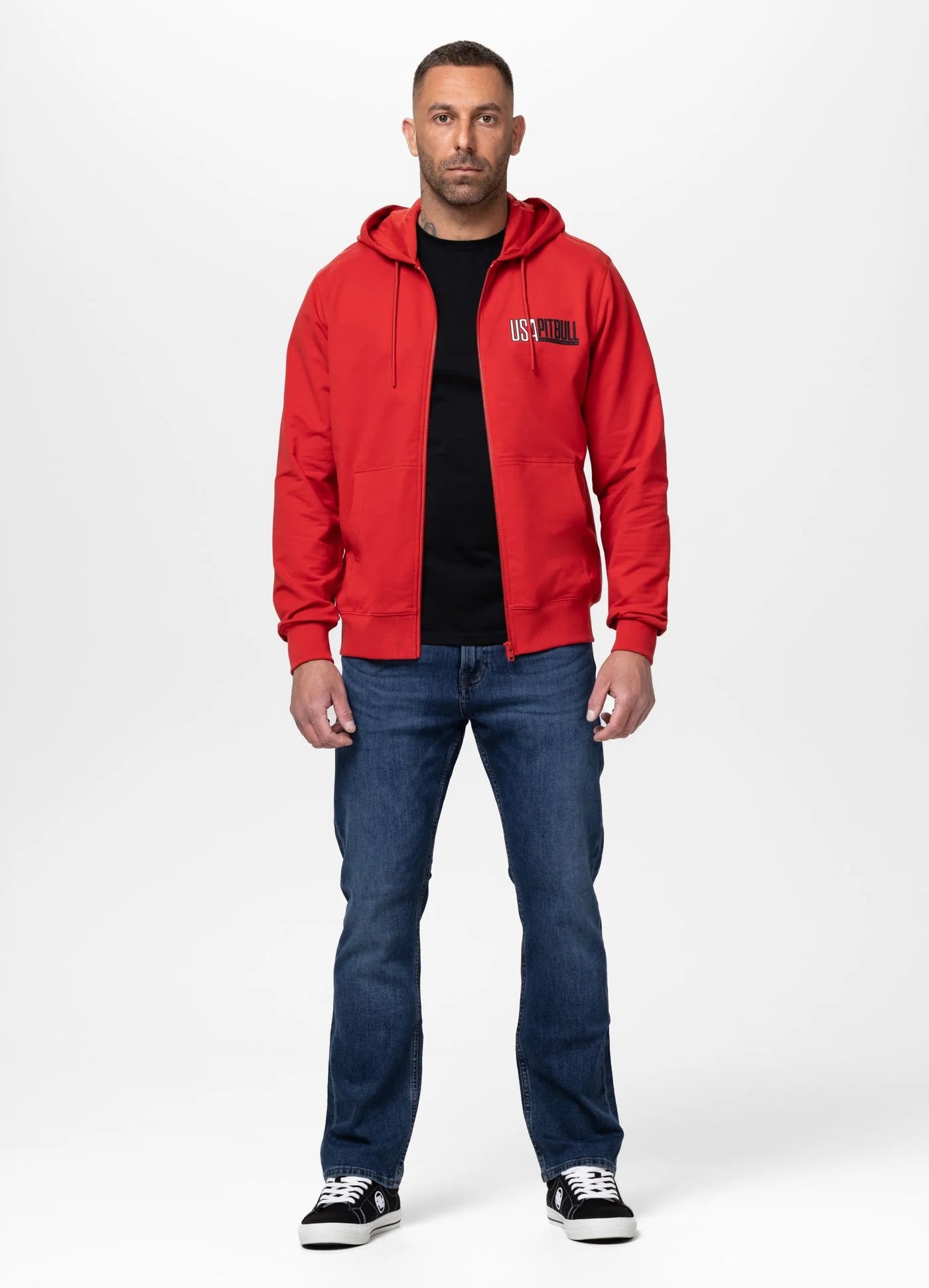 Bluza rozpinana z kapturem USA