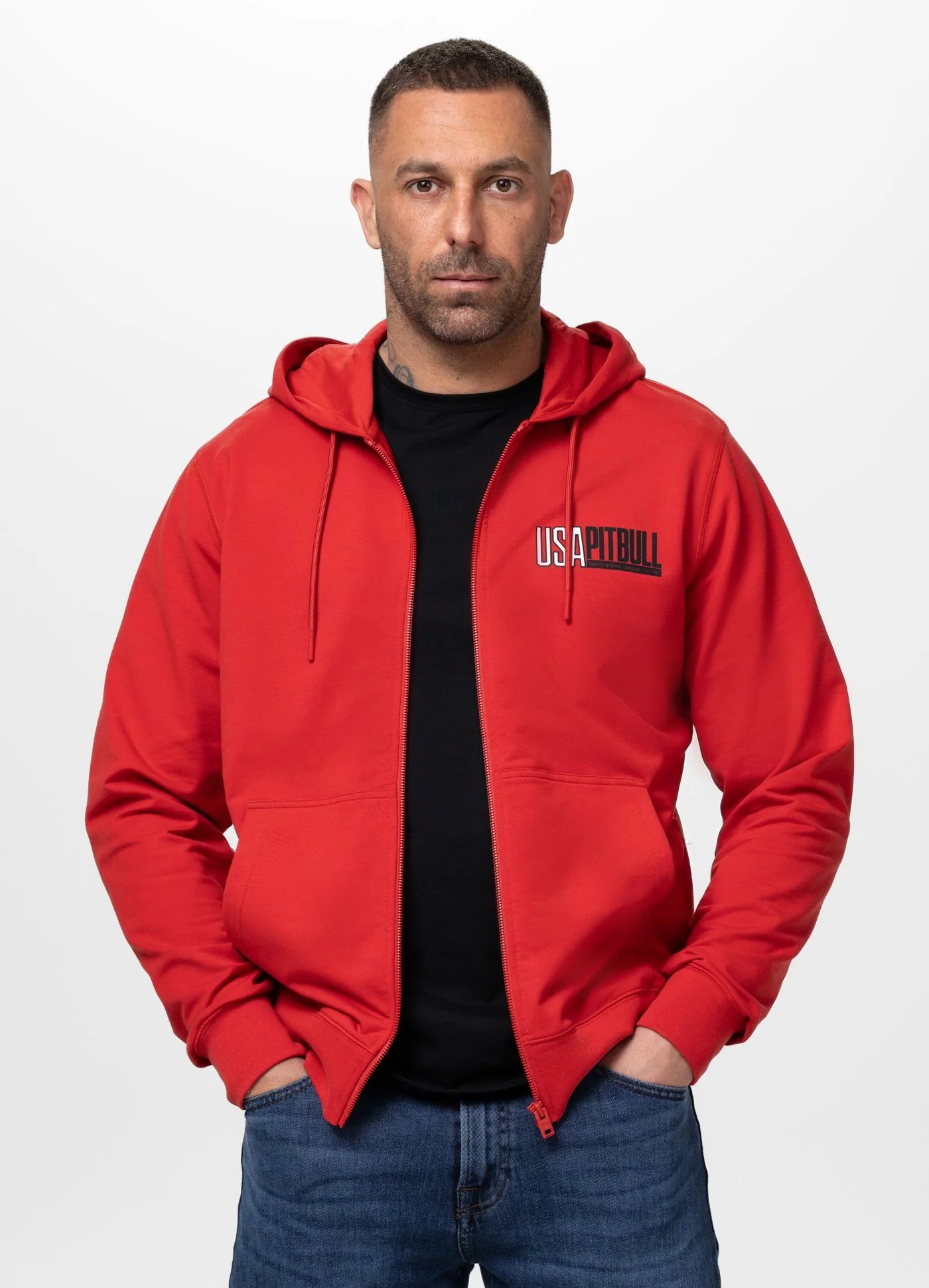 Bluza rozpinana z kapturem USA